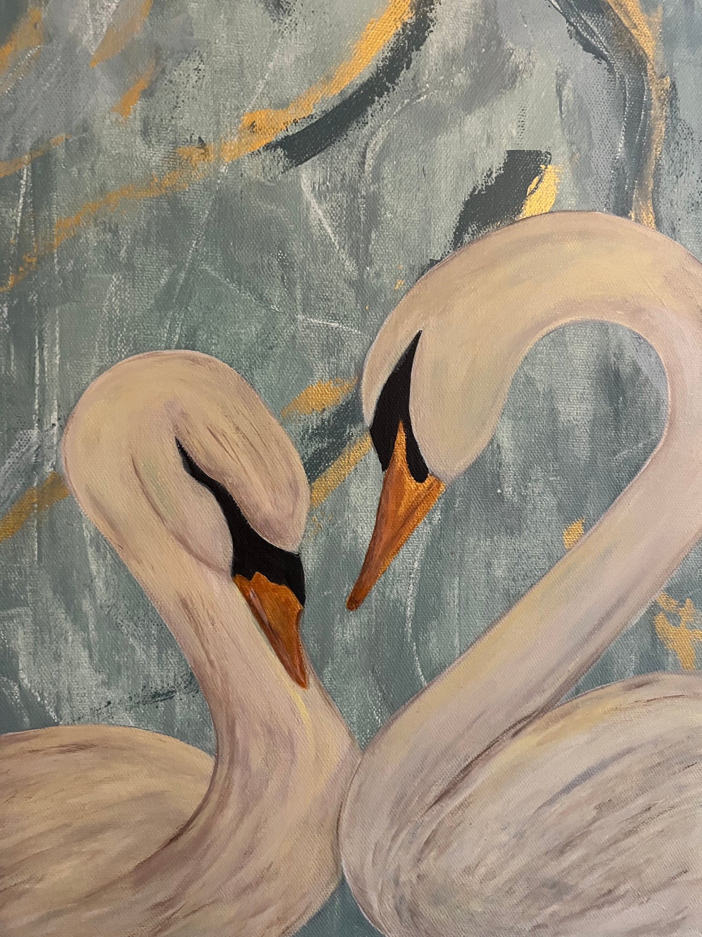 ‘Somewhere at home’ original acrylic on canvas (A3)