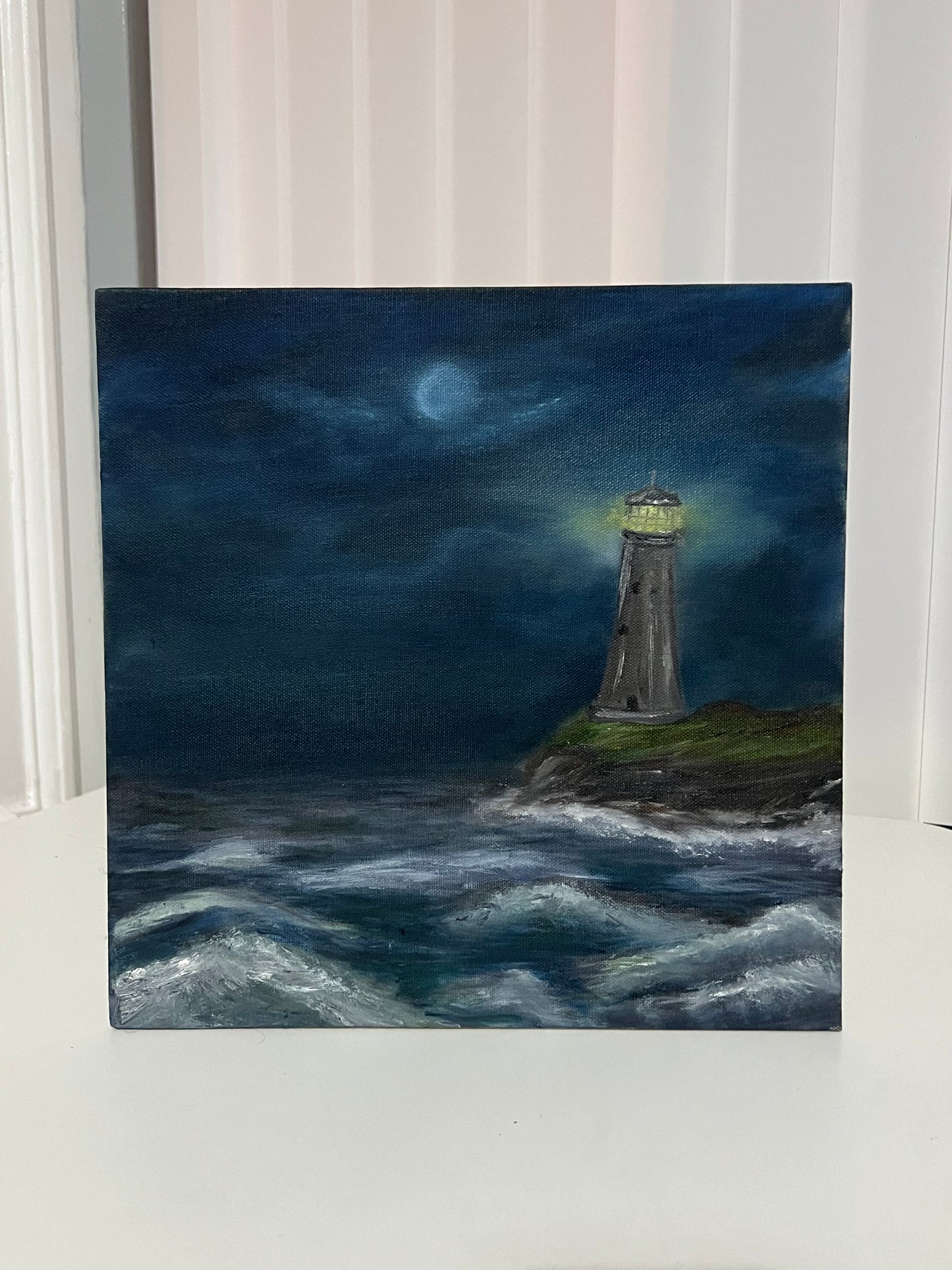 “They’re Watching” - Original 30x30xm Oil on linen canvas